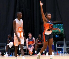 Title: London Giants Men vs World Strikers | Context: Game | Event: 2026 EMMNA UK Nationals | Event date: 2026-08-30 | Start time: 17:40 | Venue: Loughborough | Division: Men's | Court: SDW 1 | Teams: London Giants Men vs World Strikers | Website: https://sw11photos.co.uk