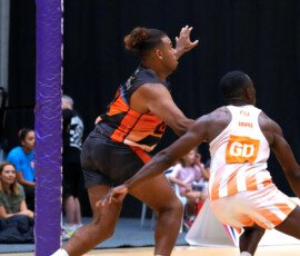 Title: London Giants Men vs World Strikers | Context: Game | Event: 2026 EMMNA UK Nationals | Event date: 2026-08-30 | Start time: 17:40 | Venue: Loughborough | Division: Men's | Court: SDW 1 | Teams: London Giants Men vs World Strikers | Website: https://sw11photos.co.uk