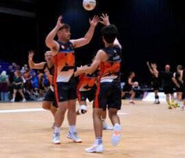 Title: London Giants vs AO Thunder Men | Context: Game | Event: 2026 EMMNA UK Nationals | Event date: 2026-08-30 | Start time: 11:50 | Venue: Loughborough | Division: Men's | Court: SDW 1 | Teams: London Giants vs AO Thunder Men | Website: https://sw11photos.co.uk