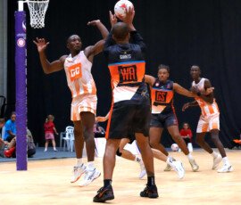 Title: London Giants Men vs World Strikers | Context: Game | Event: 2026 EMMNA UK Nationals | Event date: 2026-08-30 | Start time: 17:40 | Venue: Loughborough | Division: Men's | Court: SDW 1 | Teams: London Giants Men vs World Strikers | Website: https://sw11photos.co.uk